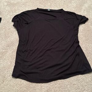 Old navy black short sleeve maternity shirt size xl